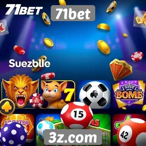 Variedade de jogos disponíveis no 71bet